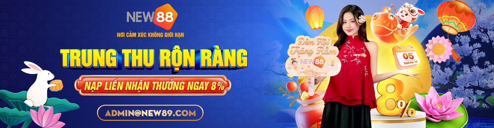 new88 trung thu rộn ràng, ngập tràn quà tặng